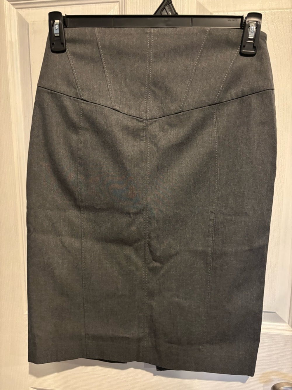 Express Gray Tailored Pencil Skirt